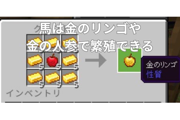 マイクラの馬の繁殖