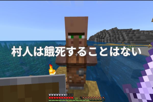 村人は餓死することはない