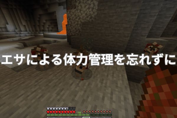 エサによる体力管理を忘れずに