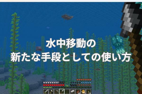 水中移動の新たな手段としての使い方