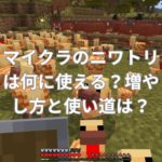 マイクラのニワトリは何に使える？増やし方と使い道